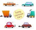 Set cartoon cars Royalty Free Stock Photo