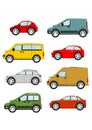 Set of cartoon cars Royalty Free Stock Photo