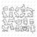 set of cat icons. Vector illustration decorative design Royalty Free Stock Photo