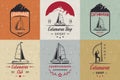 Set Catamaran Logos and Badges