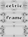 Set celtic frame an element of design Royalty Free Stock Photo