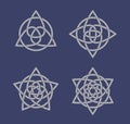 Set of celtic knot symbols