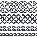 Set of Celtic Pattern Borders vector Royalty Free Stock Photo