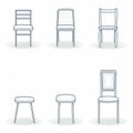 Set Of Chair Collection Icon