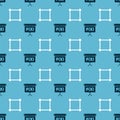 Set Chalkboard and Geometric figure Square on seamless pattern. Vector Royalty Free Stock Photo