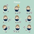 Set character actions france national football team, businessman