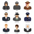 Set Characters of Criminals and Law Enforcers