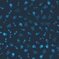 Set Check engine, Timing belt kit, Gear shifter and on seamless pattern. Vector