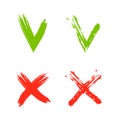 Set check marks - selection buttons illustration