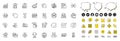Set of Checkbox, Magistrates court and Inspect line icons for web app. Pictogram icon Vector