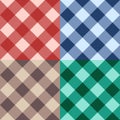 Set checkered seamless diagonal background