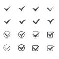 Set of Checkmark Icon Royalty Free Stock Photo