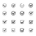 Set of Checkmark Icon Royalty Free Stock Photo