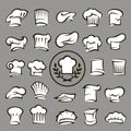 Set of chef hats