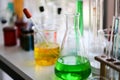 Set of Chemical tube development and pharmacy in laboratory,biochemistry and research technology concept Royalty Free Stock Photo