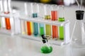 Set of Chemical tube development and pharmacy in laboratory,biochemistry and research technology concept Royalty Free Stock Photo