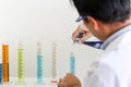 Set of Chemical tube development and pharmacy in laboratory,biochemistry and research technology concept Royalty Free Stock Photo