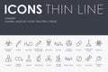CHEMISTRY Thin Line Icons