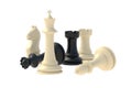 Set of chess figures isolated on white background Royalty Free Stock Photo