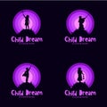 Set of child dreams logo