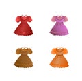 Set of children dresses Royalty Free Stock Photo