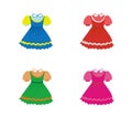 Set of children dresses Royalty Free Stock Photo