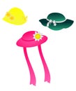 Set of children headwear Royalty Free Stock Photo