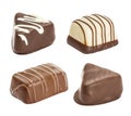 Set of chocolate candie Royalty Free Stock Photo