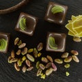Set of chocolate candie, Royalty Free Stock Photo