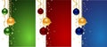 Set christmas backgrounds