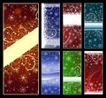 Set of Christmas backgrounds