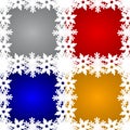 Set of Christmas backgrounds