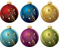 Set of christmas balls