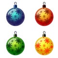 Set of Christmas balls. Vector eps10