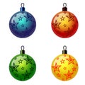 Set of Christmas balls. Vector eps10