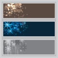 Set of Christmas banners Royalty Free Stock Photo
