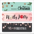 Set of Christmas banners design