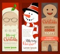 Set of Christmas banners. Royalty Free Stock Photo