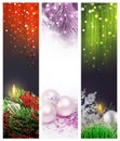 Set Christmas banners web Royalty Free Stock Photo