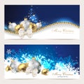 Set with christmas cards Royalty Free Stock Photo