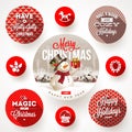 Set of Christmas designs