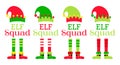 Set of Christmas Elf Squad
