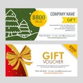 Set christmas gift coupon decoration Royalty Free Stock Photo