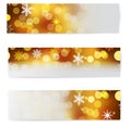 Set of christmas horizontal banners.