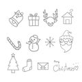 Christmas doodle set