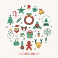 Set of christmas icons