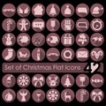 Set of Christmas icons