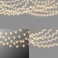 Set of christmas lights isolated realistic design elements.. Glowing lights for Xmas Holiday cards, banners, posters, web design.