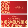 Set of Christmas and New Year banners