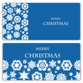 Set of Christmas and New Year banners